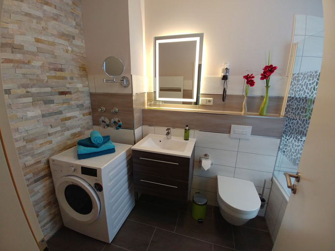 Bathroom 4, gapart - Apartments mit Küche, Leipzig
