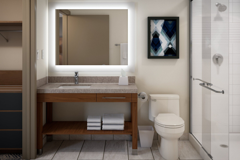 Bathroom 5, Candlewood Suites TULSA HILLS - JENKS, Tulsa