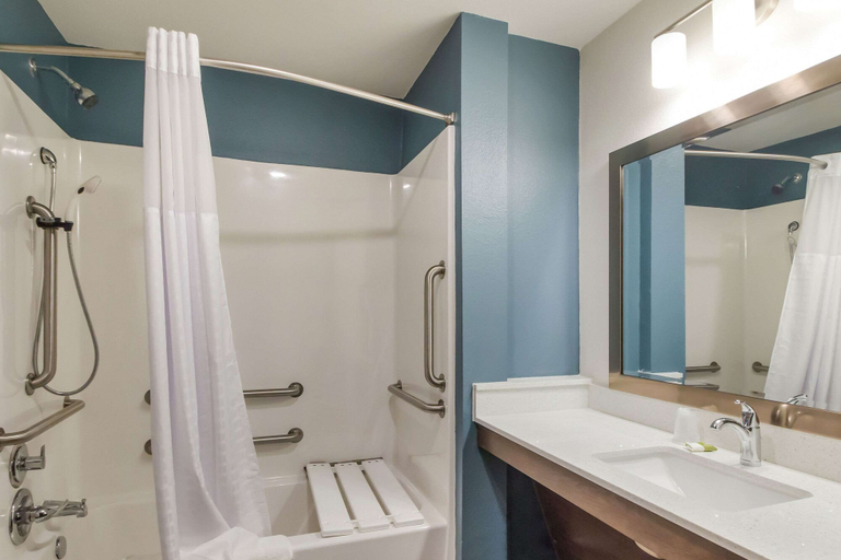 Bathroom 4, WoodSpring Suites Lake Jackson, Brazoria