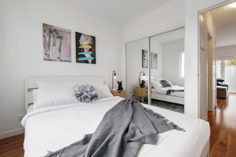 Bedroom 3, Heart of Highett Apartment by Ready Set Host, Melbourne