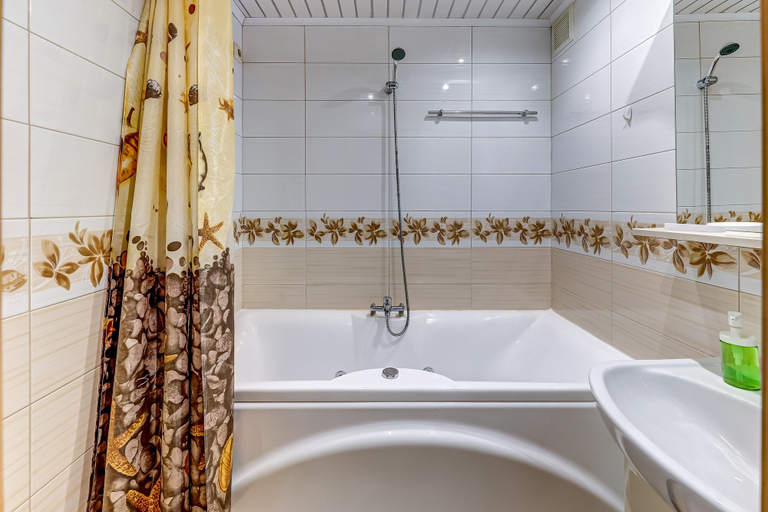 Bathroom 2, Apartment Vesta near Prospect Prosvesheniya, Sankt-Peterburg gorsovet