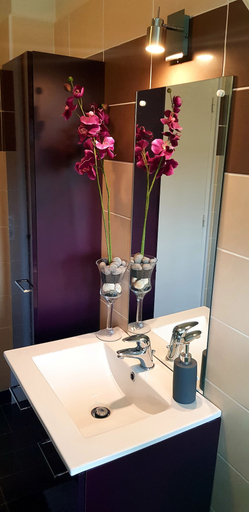 Bathroom, L'horizon Holiday Apartment, Côtes-d'Armor