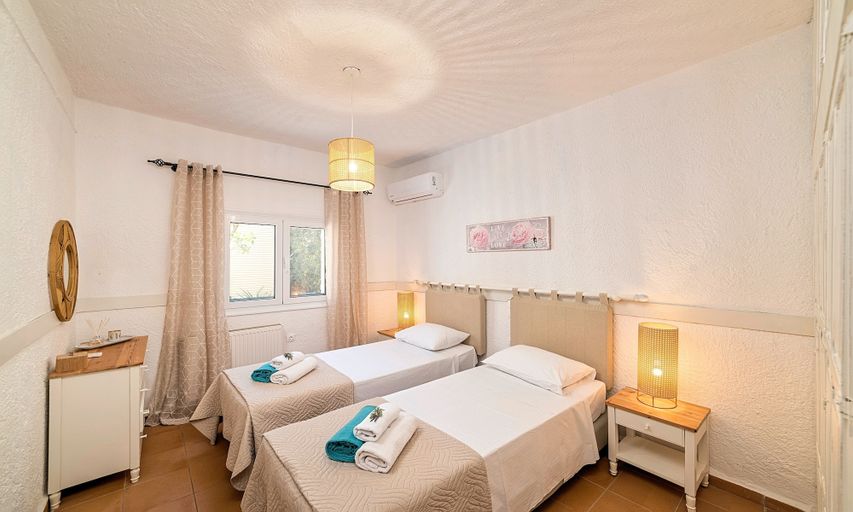 Bedroom 5, Cretan Lodge Private Heated Pool, Crete