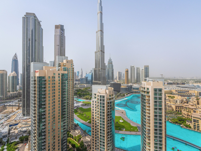 Exterior & Views, Luxury Condo With Burj Khalifa and Fountain Views, Dubai