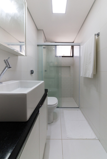 Bathroom 3, Apto em Jurerê Open Shopping reformado CDS209, Florianopolis