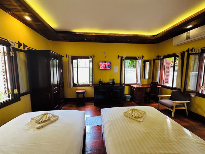 Bedroom 3, Villa Phonethip Mekong Riverside, Chomphet