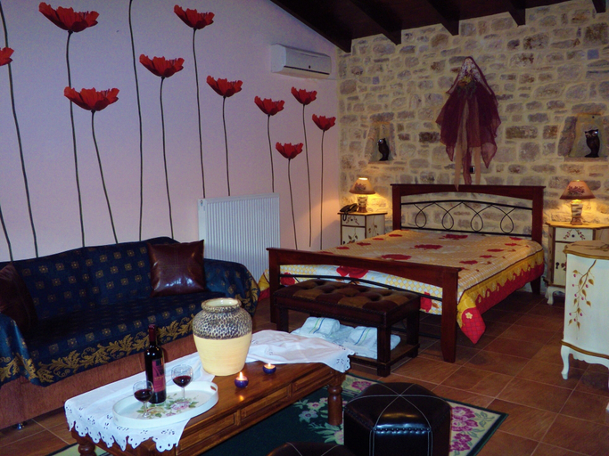 Bedroom 4, Arhontiko Kordopati Traditional Guesthouse, Peloponnese