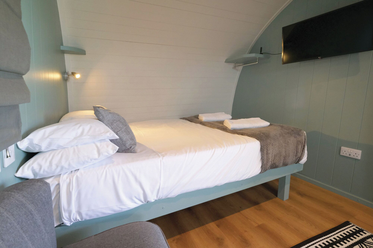 Bedroom, Ocean View 3 - 1 Bed Pod - Llanrhidian, Swansea