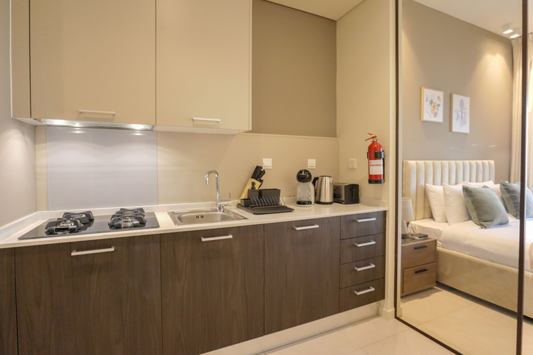 Private kitchen 2, Park View Spacious Studio Dubai, Dubai