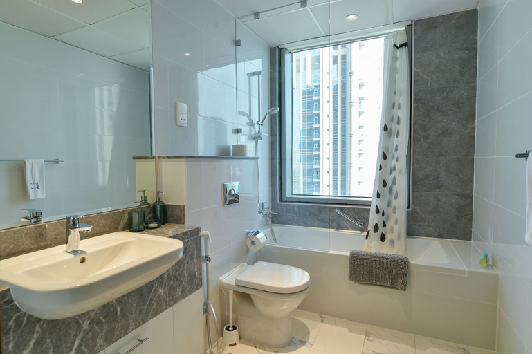 Bathroom, Dubai Canal View 1 BR Premium Apartment - AMN, Dubai