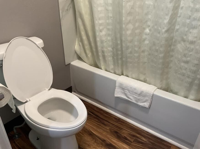 Bathroom 3, RIVERSIDE MOTEL, Thayer