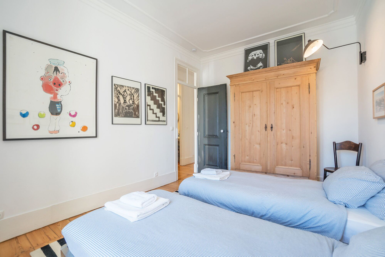 Bedroom 3, An Ecletic Apartment in Lisbon, Lisbon