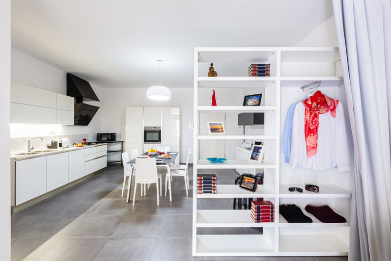 Living area, Brand New Apartment with Terrace Solarium & Gym, Napoli