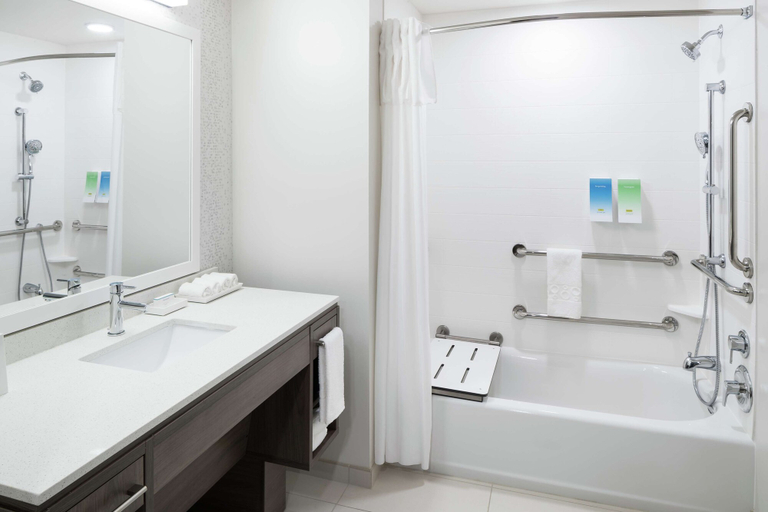 Bathroom 4, Home2 Suites by Hilton Orlando Airport, Orange