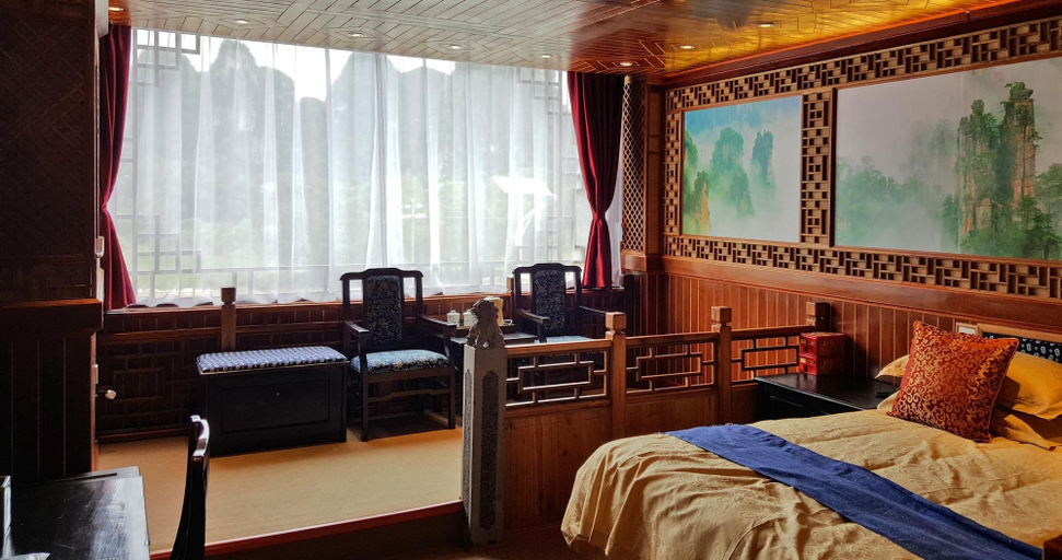 Bedroom 4, Yangshuo Li River Gallery Lodge, Guilin