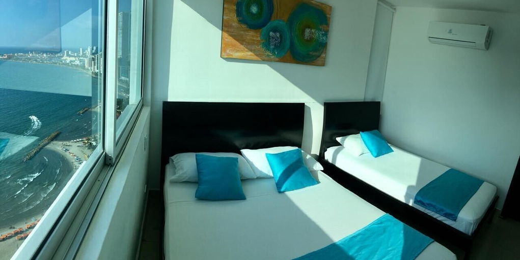 Bedroom 3, Apartamentos frente al mar Cartagena - Edificio Palmetto, Cartagena de Indias