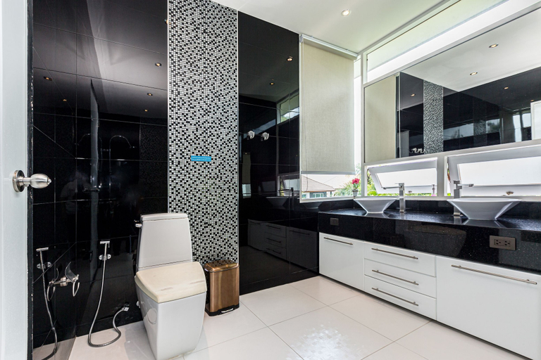 Bathroom 4, Unique Pool Villa with 5 Bedrooms and Sea View (PM-C1), Hua Hin