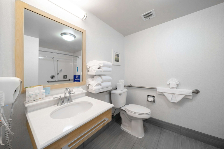 Bathroom 4, Hampton Inn & Suites Modesto-Salida, Stanislaus