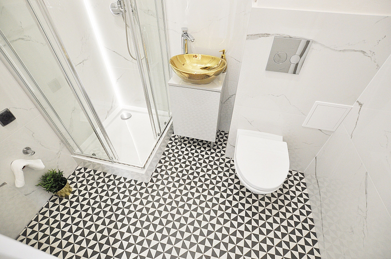 Bathroom, Apartament Superior-Aleja Wyzwolenia 3-5, Warsaw