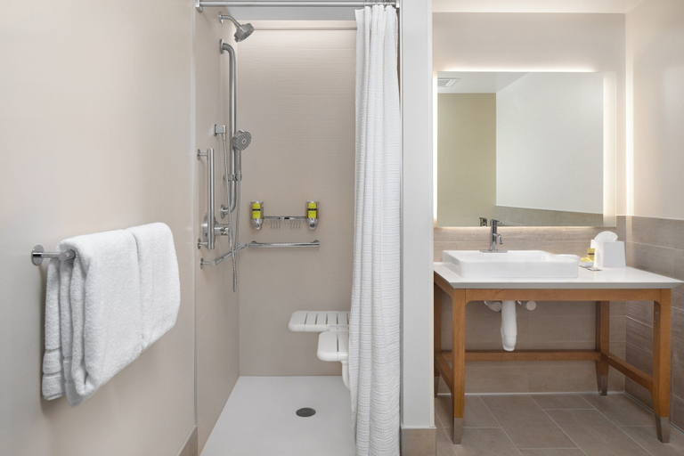 Bathroom 4, Element by Marriott Bloomington Mall of America, Hennepin