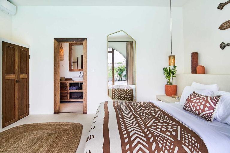 Bedroom 2, Stunning 4BR Villa With Rice Field View in Umalas, Badung