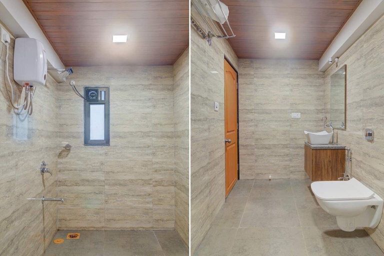 Bathroom 4, Hotel Palm Beach Pride, Thane