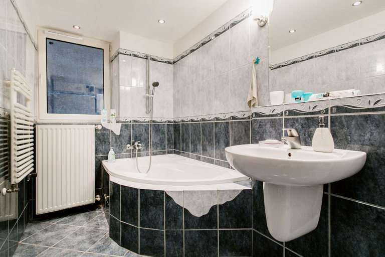 Bathroom, Terez 22 Apartment, Budapesti