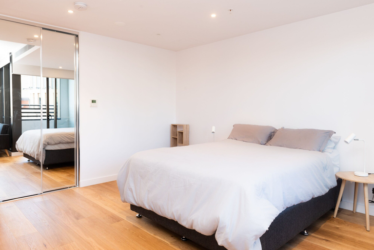 Bedroom 3, Modern Apartment in Darling Harbour, Sydney