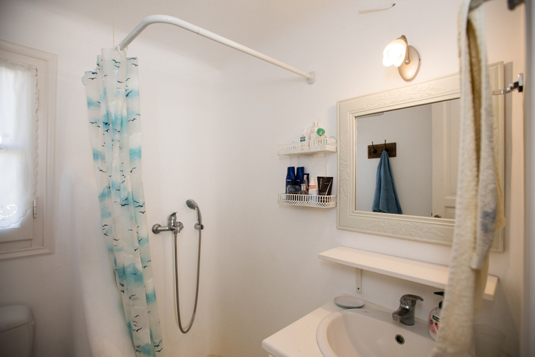 Bathroom, Villa Anemoessa Olive Green with Pool, South Aegean