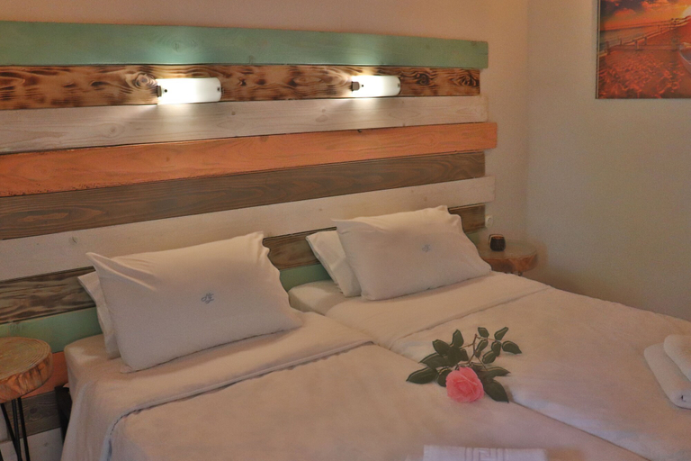 Bedroom 2, Kassiopi Mare Maisonettes, Ionian Islands