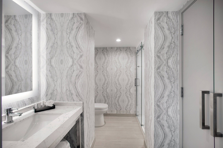Bathroom 5, Courtyard by Marriott Aventura Mall, Miami-Dade