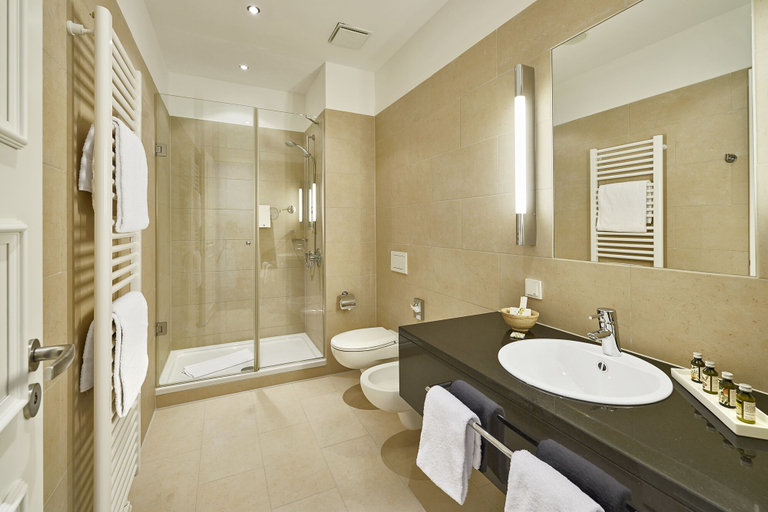 Bathroom 5, Hotel Elbresidenz an der Therme Bad Schandau, Sächsische Schweiz-Osterzgebirge