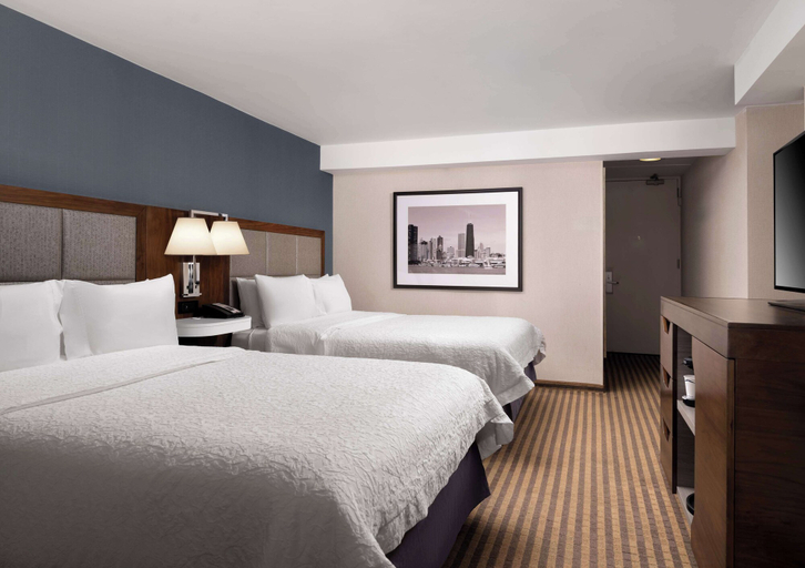 Bedroom 3, Hampton Inn Chicago Downtown/Magnificent Mile, Cook