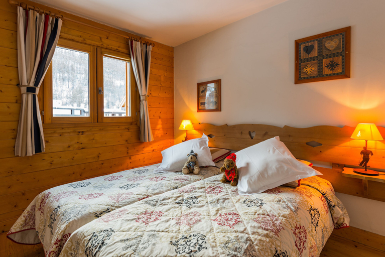 Bedroom 4, Résidence Lagrange Vacances le Hameau du Rocher Blanc, Hautes-Alpes