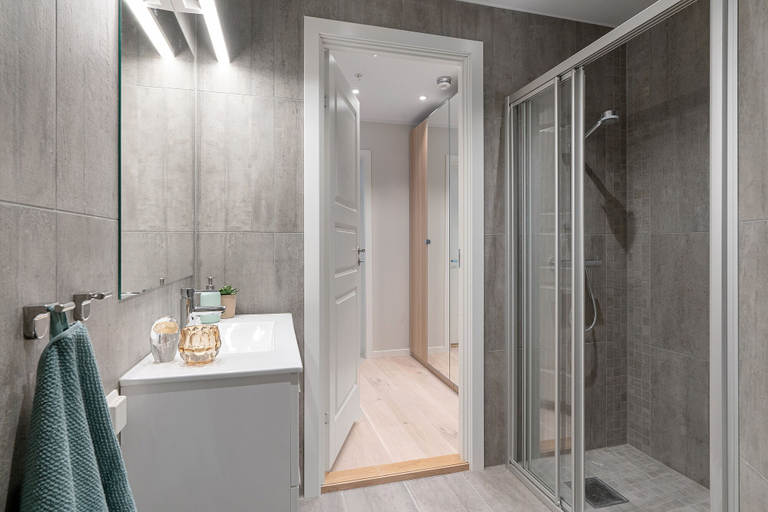 Bathroom 4, Barfot Apartments, Bergen