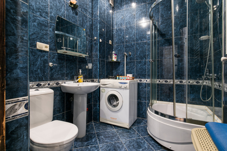 Bathroom, Gamers apartment, Tbilisi