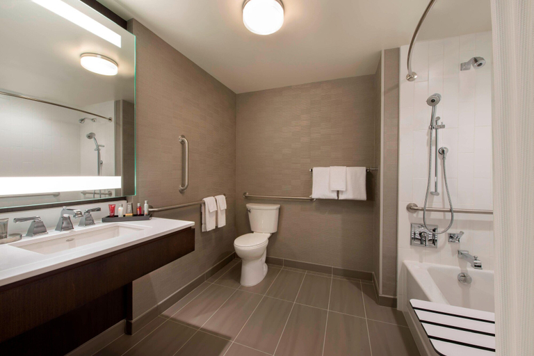 Bathroom 4, Buffalo Marriott at LECOM HARBORCENTER, Erie
