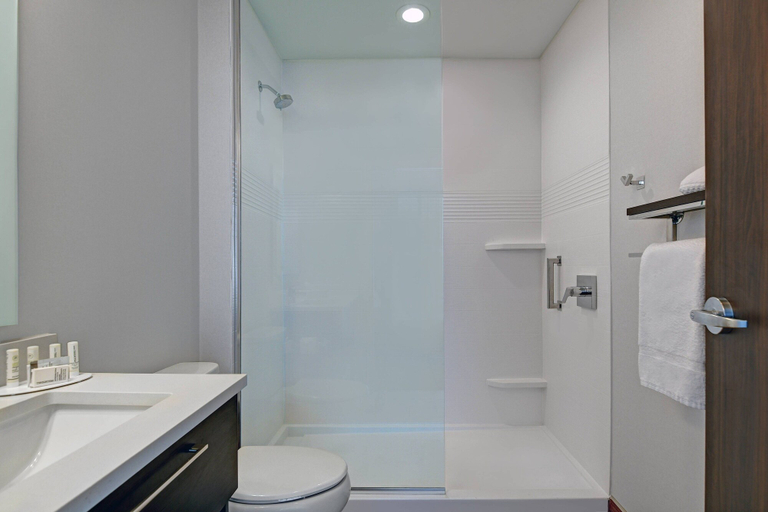 Bathroom 5, TownePlace Suites by Marriott Cincinnati Downtown, Hamilton