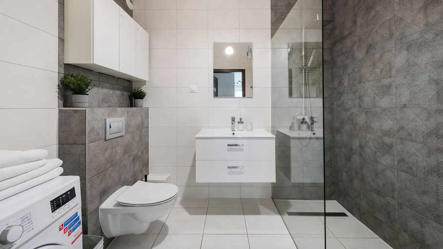 Bathroom, Apartamenty Sun & Snow Wislane Tarasy, Kraków City