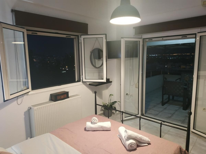 Bedroom 3, Sea View Maisonette in Chania, Crete