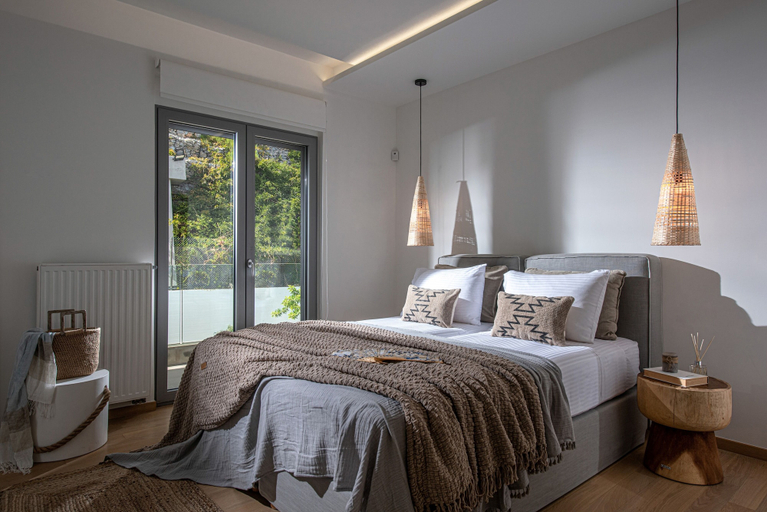 Bedroom 3, Lady Sea 6 Bedroom Villa with Heated Pool & Private Beach Access, Crete