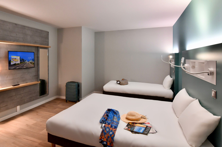 Bedroom 3, ibis budget Saint Nazaire Centre Gare, Loire-Atlantique
