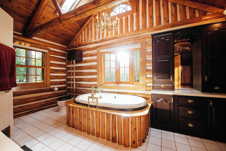 Bathroom 4, Nature's Beauty Loft Forks River Lodge, Grand Traverse