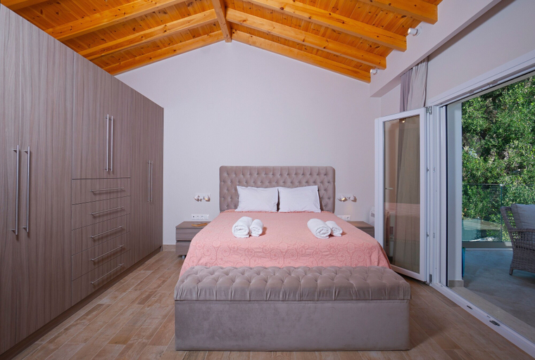 Bedroom 5, Villa Nikolakis, Kerasia, on the beach, Ionian Islands