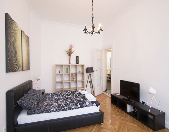 Bedroom 3, Large Central Apartment Fehérhajó, Budapesti