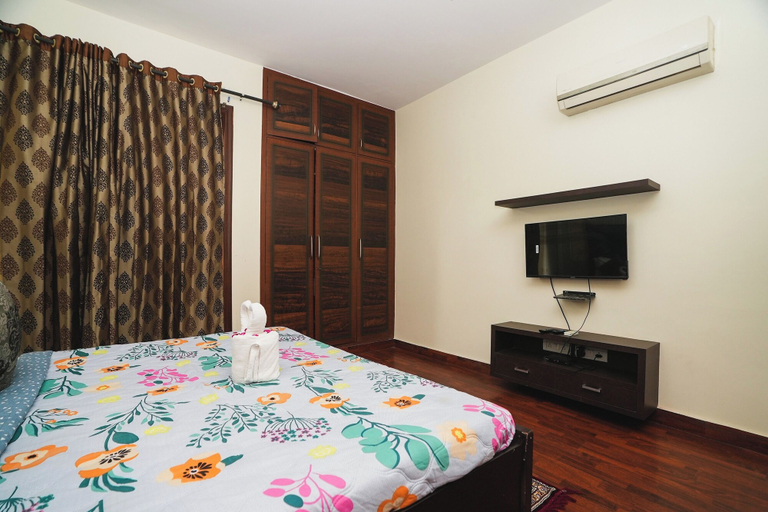 Bedroom 2, Mintstar Apartment And Suites, Chittaranjan Park, Delhi