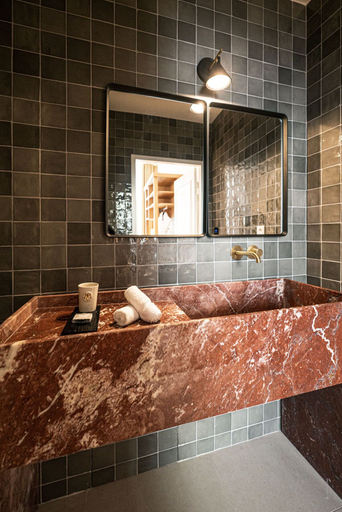 Bathroom 5, Hotel Le Mosaique, Aude