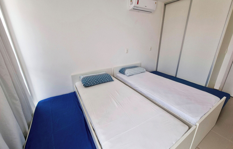 Bedroom 3, Pé na Areia Perfeito para 7 Pessoas + Garagem, Barra de São Miguel
