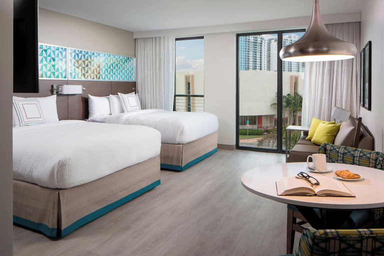 Bedroom 3, Residence Inn by Marriott Miami Beach South Beach, Miami-Dade