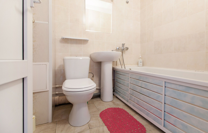 Bathroom 2, Hayat Apartments Kazan, Vysokogorskiy rayon